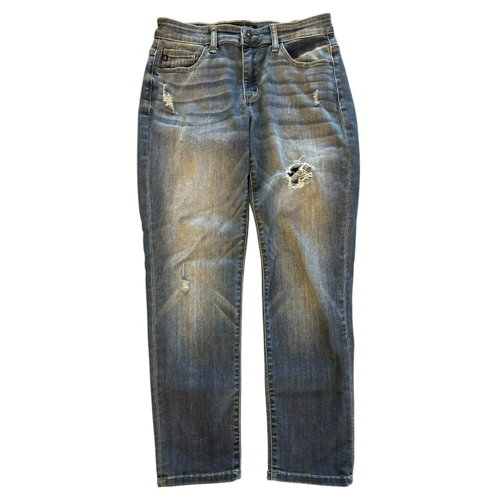 Judy Blue Los Angeles Boyfriend Fit Distressed Cropped Jeans Size 5/27